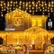 400 LED Christmas Lights Outdoor Waterproof, 33ft Icicle Lights for Outside 8 Modes with 75 Drops, Plug in Icicle Christmas Light Outdoor